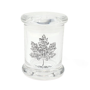 Leaf Albums Glass Storage Jar