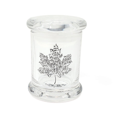 Leaf Albums Glass Storage Jar